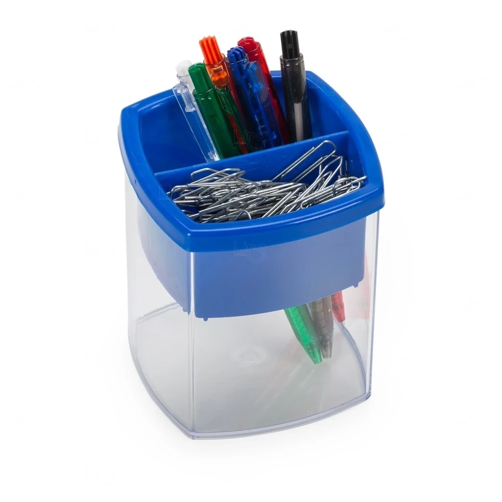 Porta Caneta e Clips de Plástico Personalizada 