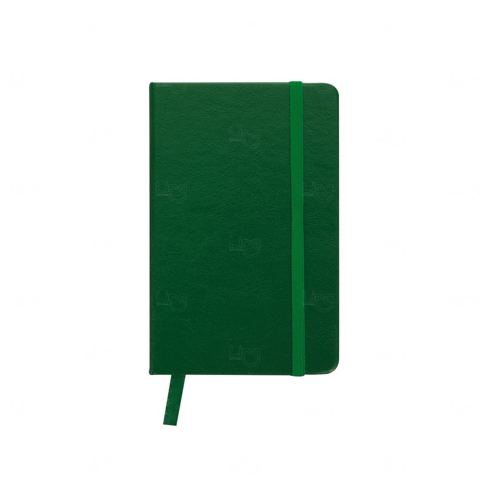 Moleskine em Couro Sintético Personalizado - 14,4 x 8,8 cm Verde
