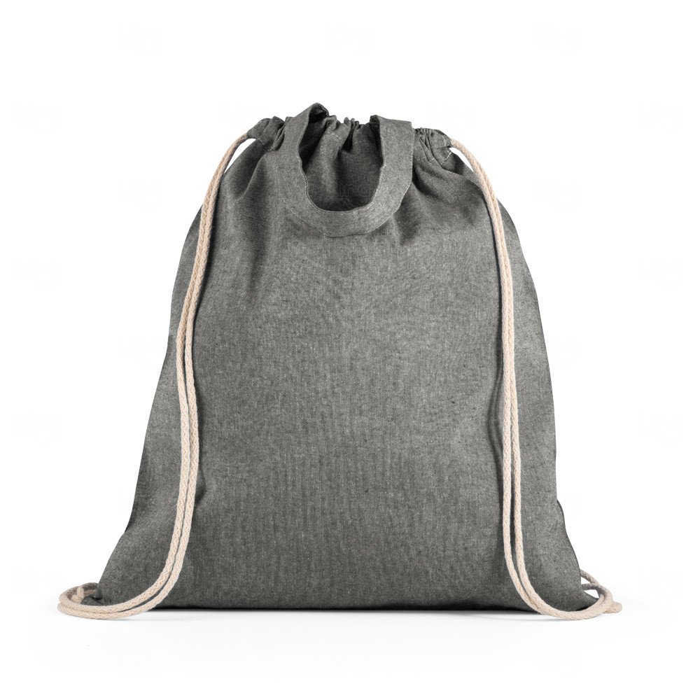 Sacola em Algodão Reciclado Personalizado - 41 x 37 cm Preto