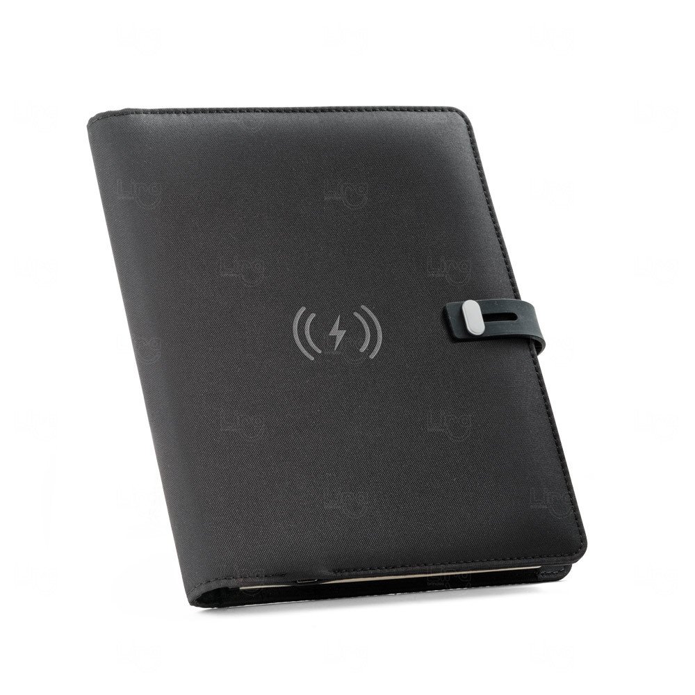 Pasta A5 com Carregador Wireless Personalizada 