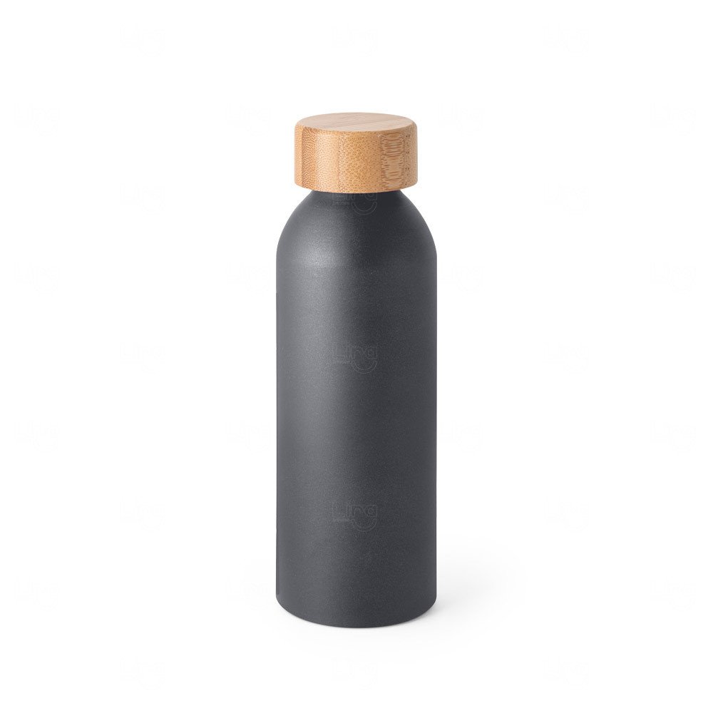 Garrafa de Alumínio 550ml Personalizada Cinza Escuro