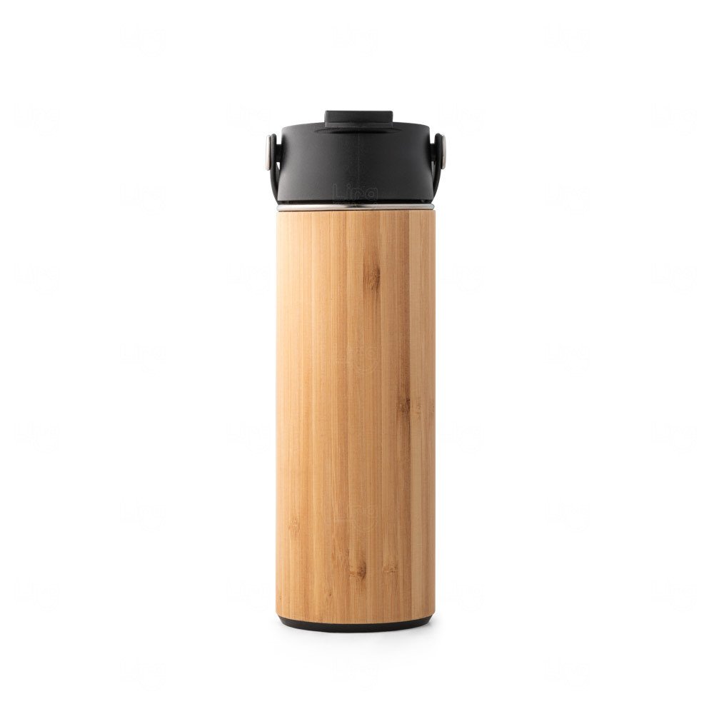 Garrafa Personalizada de Bambu - 440ml Natural