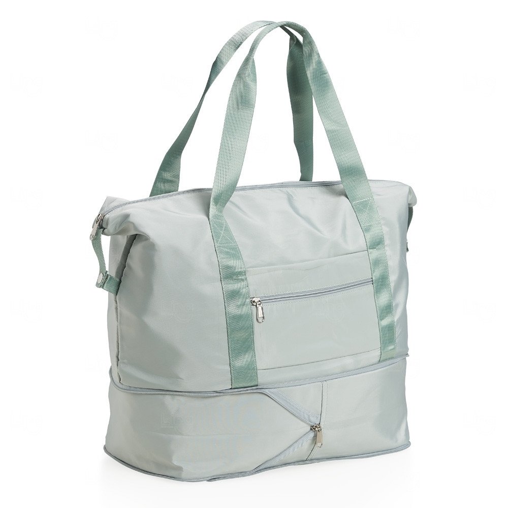 Bolsa Dobrável 35L Personalizada Verde Claro