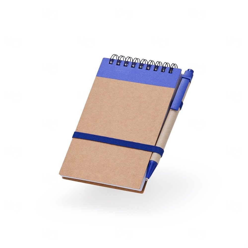 Bloco Ecológico Kraft com Caneta Personalizado  - 14,9 x 9 cm 