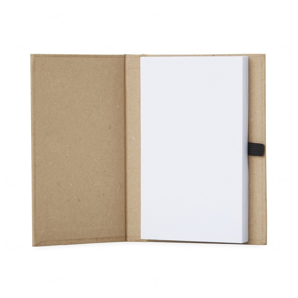 Bloco de Anotações Ecológico Kraft Personalizado - 14,2 x 9,8 cm 