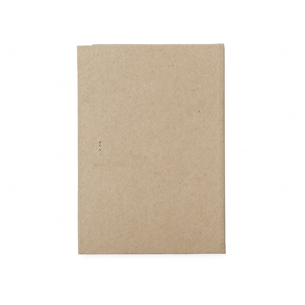 Bloco de Anotações Ecológico Kraft Personalizado - 14,2 x 9,8 cm 