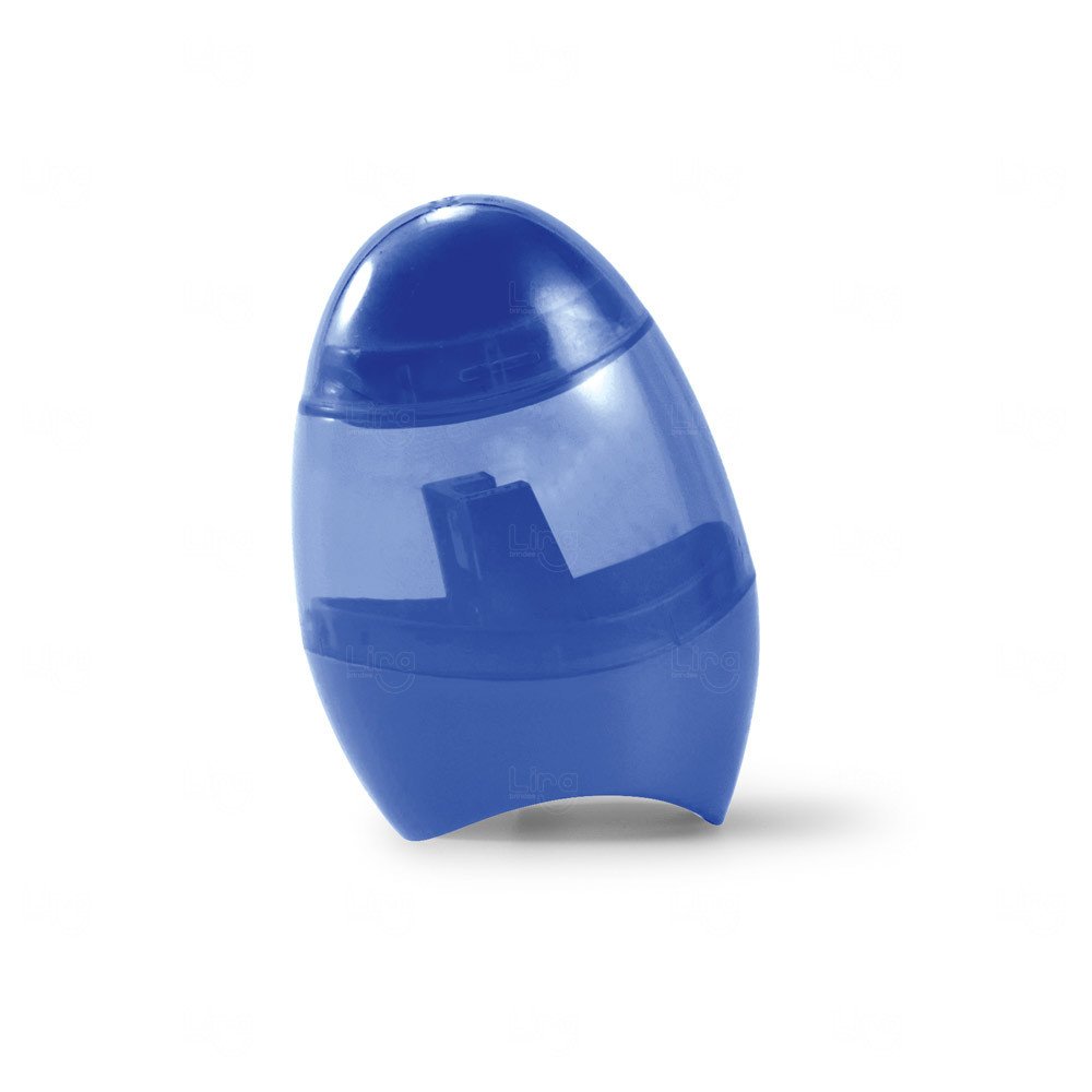 Apontador com Borracha Personalizado Azul