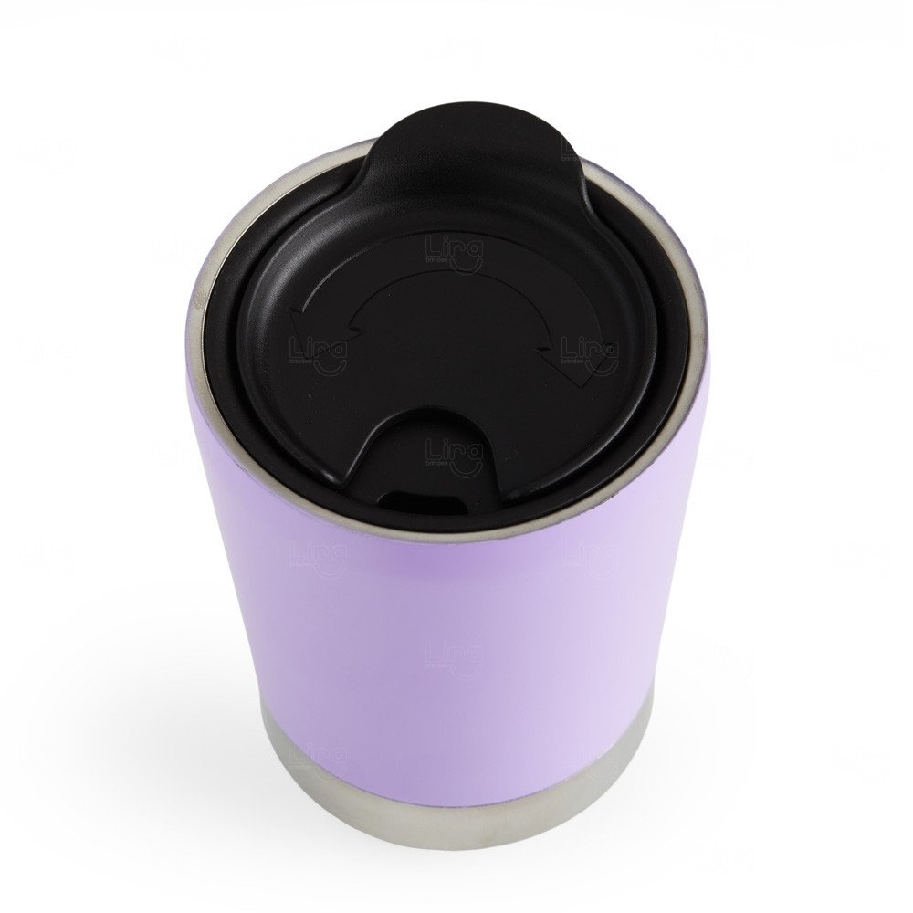 Copo Térmico Inox com Tampa Personalizado - 300ml 