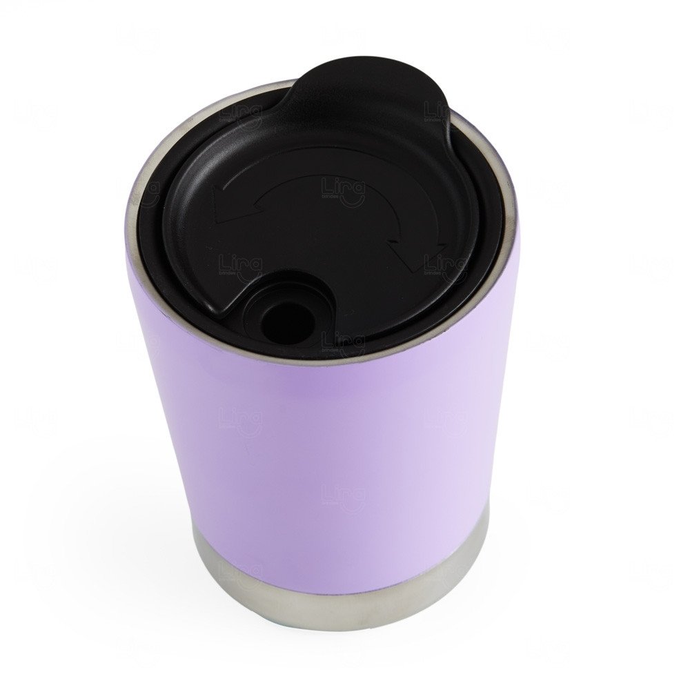 Copo Térmico Inox com Tampa Personalizado - 300ml 