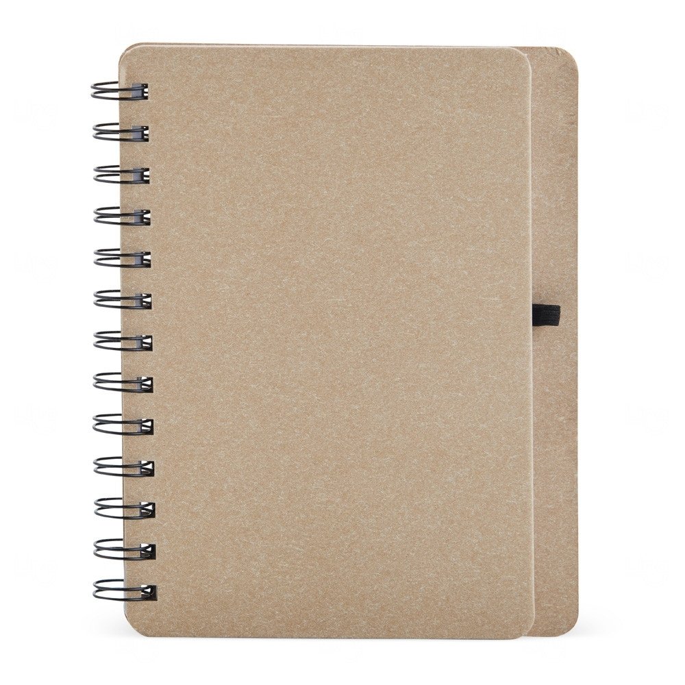 Caderneta B6 Kraft com Wire-o Personalizada - 17,5 x 13,5 cm 
