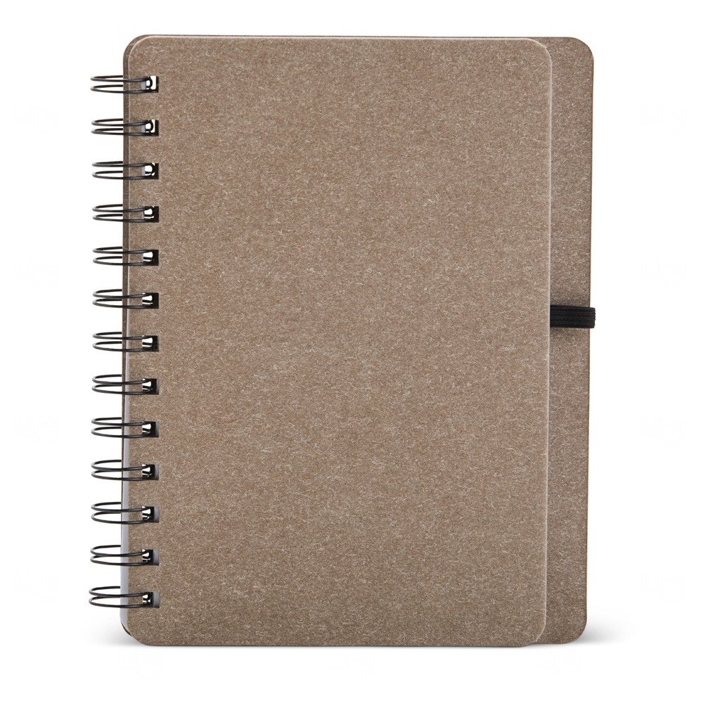 Caderneta B6 Kraft com Wire-o Personalizada - 17,5 x 13,5 cm 