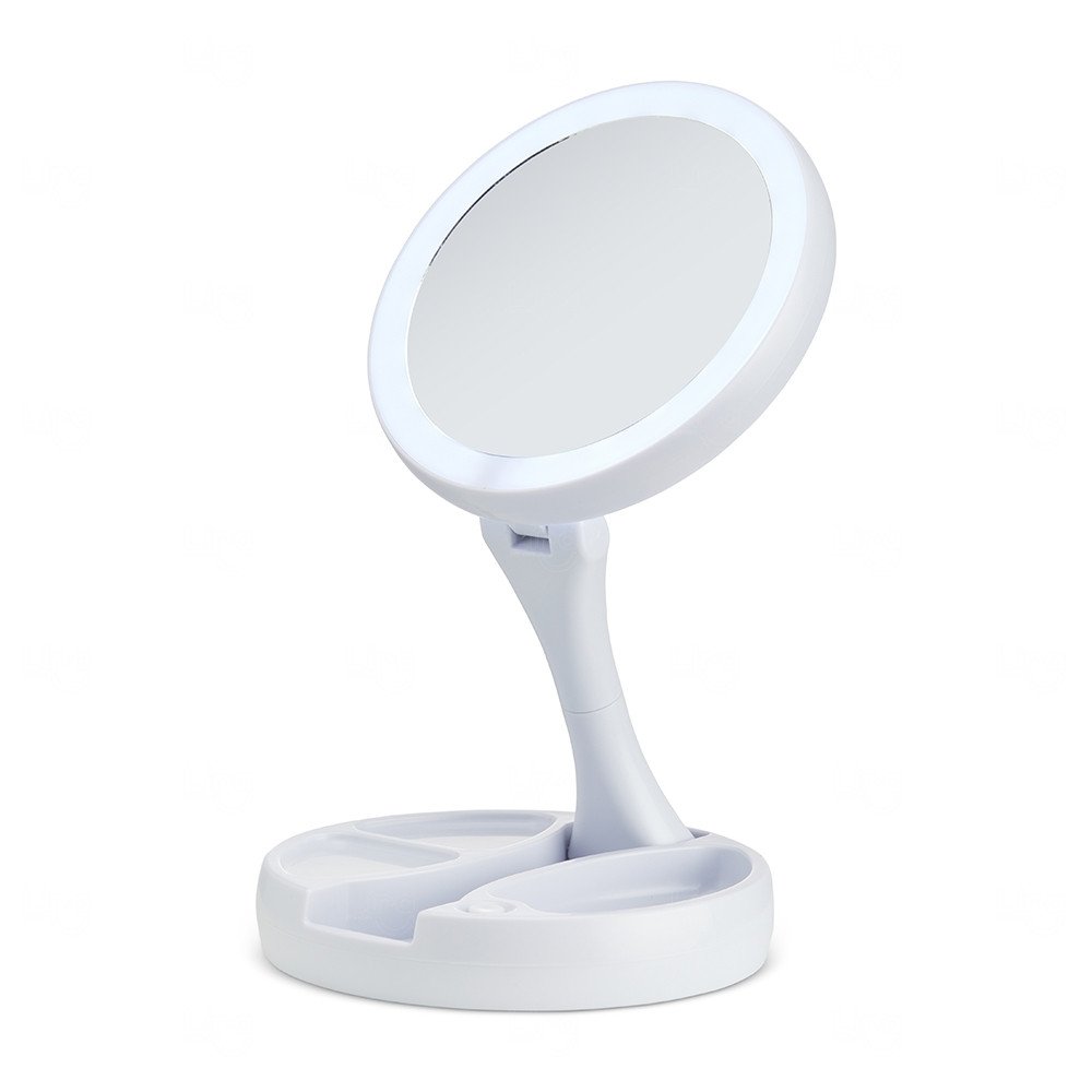 Espelho Dobrável com LED Personalizado Branco