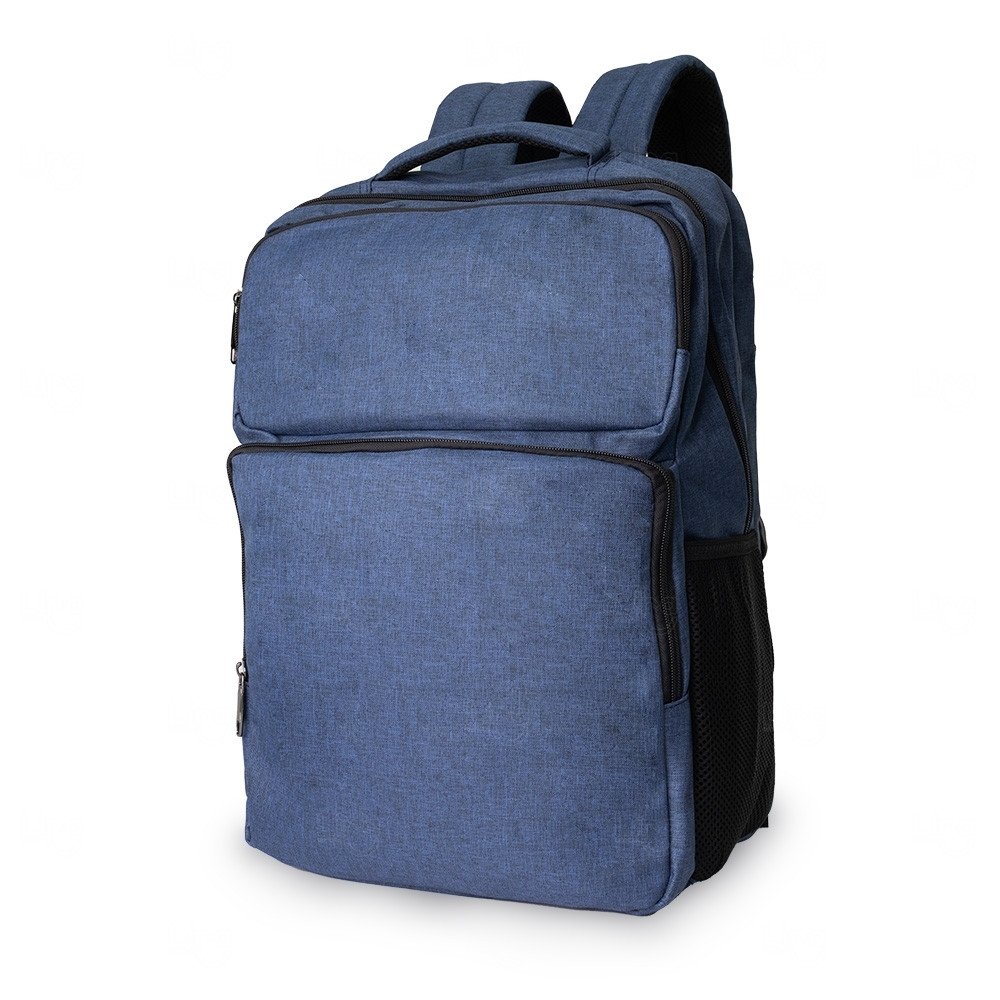 Mochila Nylon 29L com 6 Compartimentos Personalizada Azul