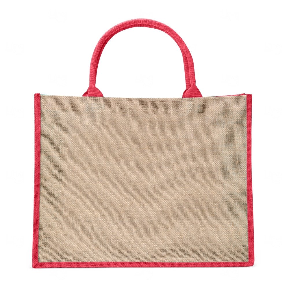 Sacola Ecológica de Juta Personalizada - 35 x 45 cm Vermelho