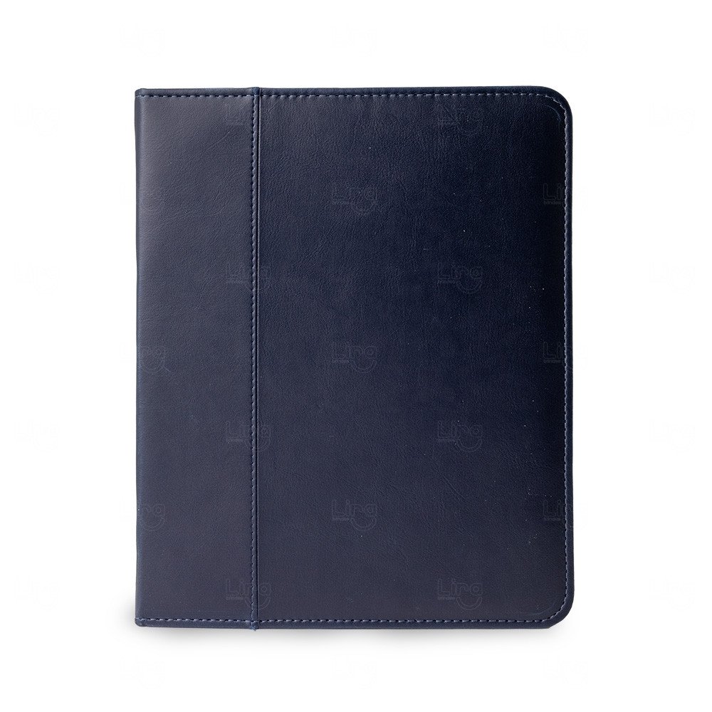 Pasta Caderno em Couro Sintético com Zíper Personalizada 