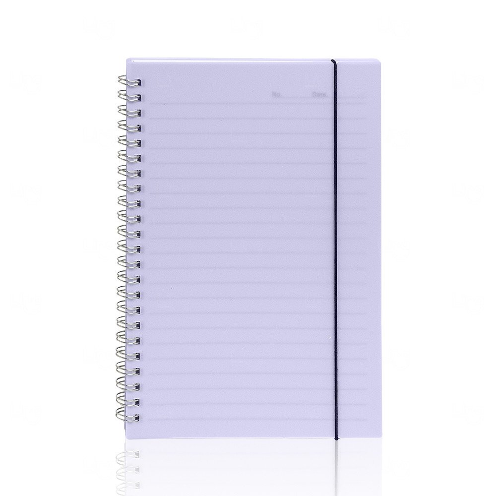 Caderno Personalizado A5 com Capa Plástica - 21 x 15 cm Lilás