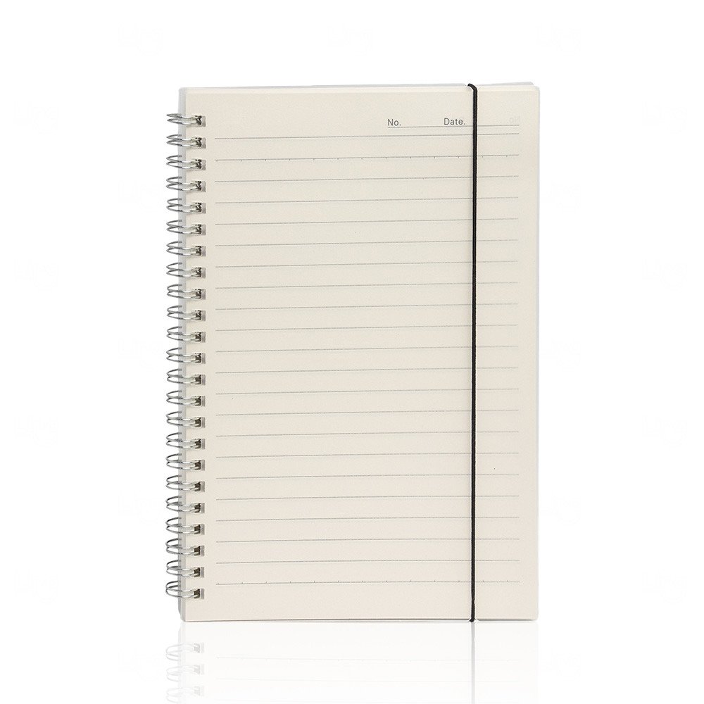 Caderno Personalizado A5 com Capa Plástica - 21 x 15 cm Transparente