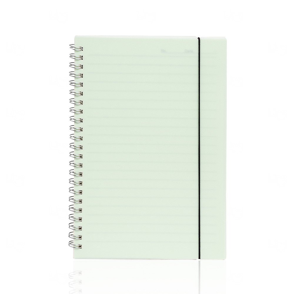 Caderno Personalizado A5 com Capa Plástica - 21 x 15 cm Verde