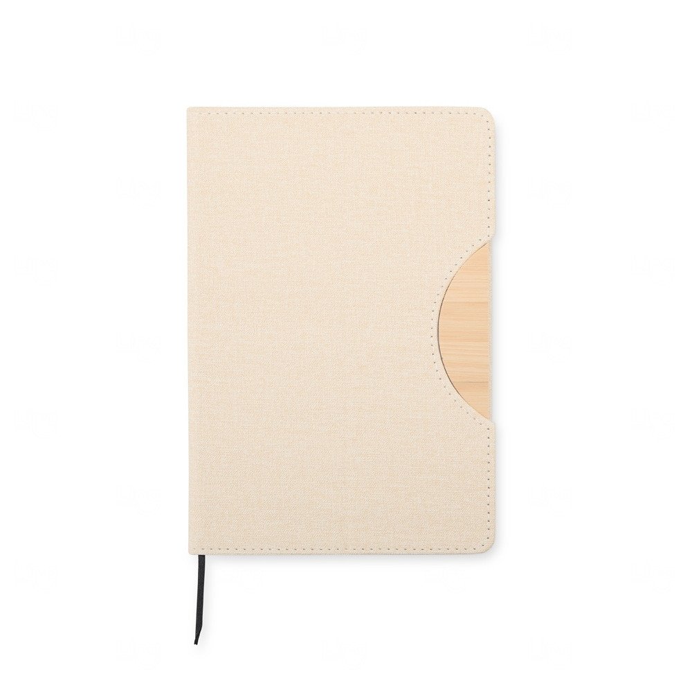 Moleskine com Suporte de Celular Personalizado - 21 x 14,3 cm Bege