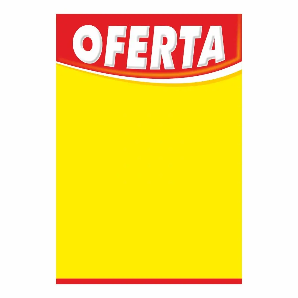 Cartaz Oferta Preço GG - 64x44cm - 100 unidades 