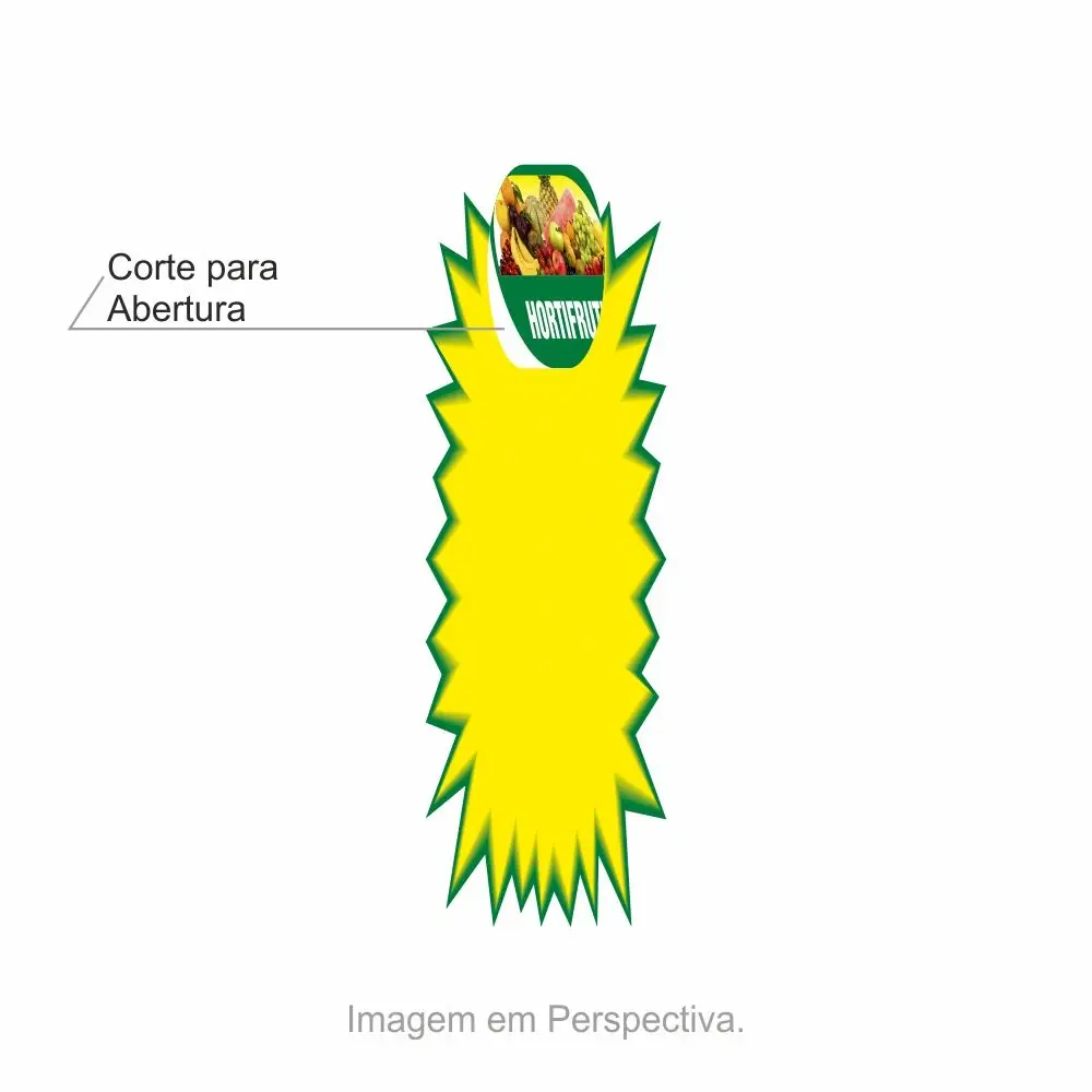 Splash com Corte Hortifruti 20x23cm – 100 Unidades 
