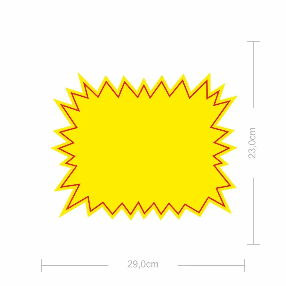 Cartaz Explosão Médio 29x22cm – 100 Unidades 
