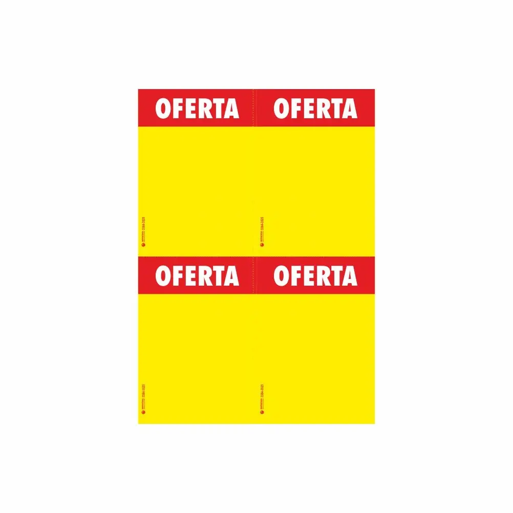 Cartaz para Impressora A4 com Serrilha/4 Cartazes10x15cm – 500 un 
